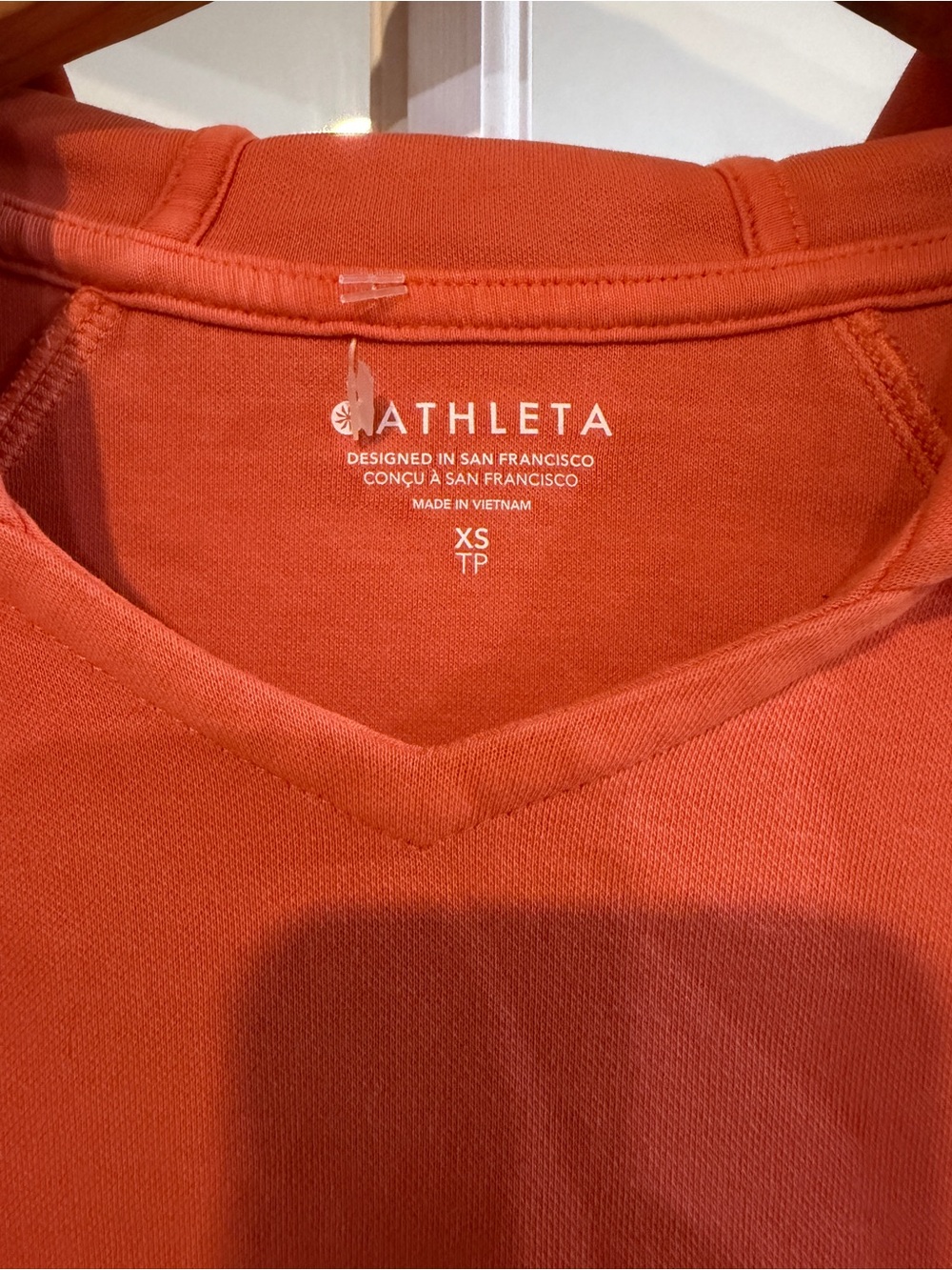 Athleta Women's Sundown Hoodie Sweatshirt Orange Size XS - Picture 2 of 4